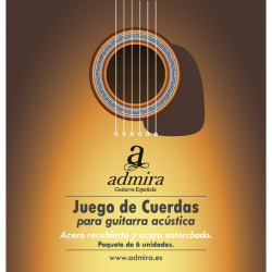 JUEGO DE CUERDAS ADMIRA PARA GUITARRA ACÚSTICA 011-052